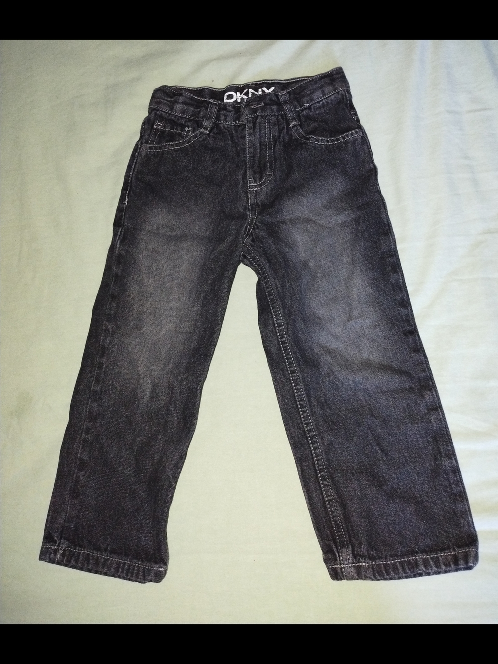 DKNY Black Toddler Jeans Waistband Label